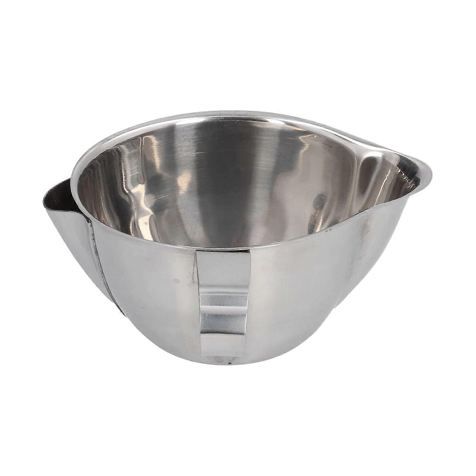 Stainless Steel Oil Separator Bowl with Ergonomic Handle for Cooking and Easy Fat Separation