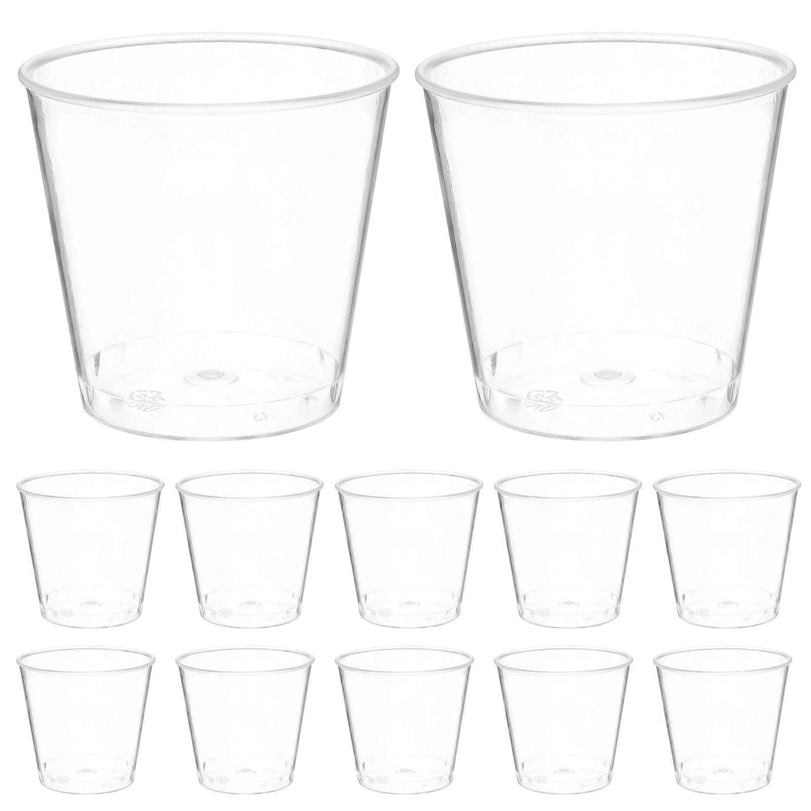 Tasting Cups Clear Plastic Cups for Sampling Water 50Pcs Pack