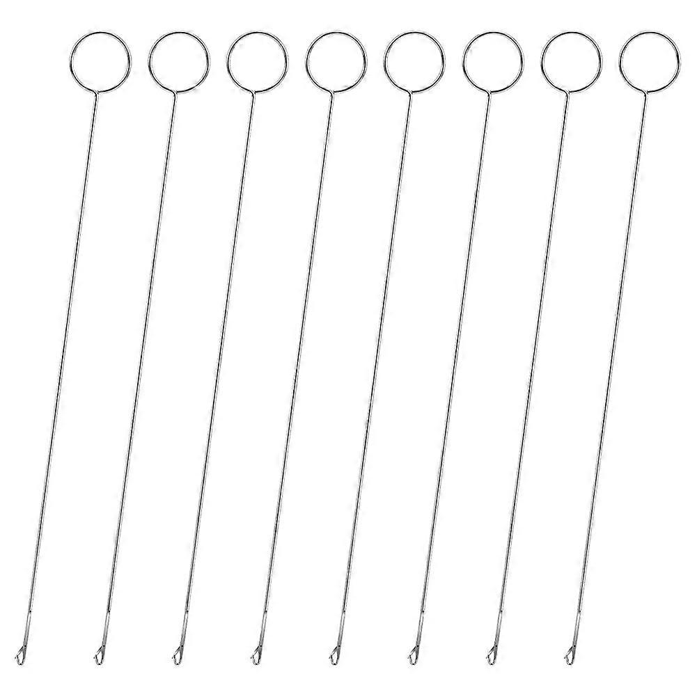8Pcs Sewing Loop Turner Hook Loop Turner Sewing Tool Needle Hooks with Latch Crochet Sewing Supplies