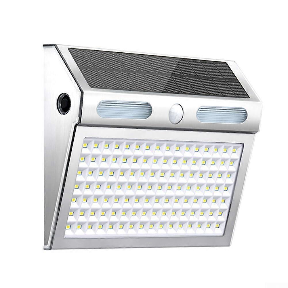 Outdoor Motion Sensor Solar Light 112 LEDs White Light for Security Lighting and Illumination