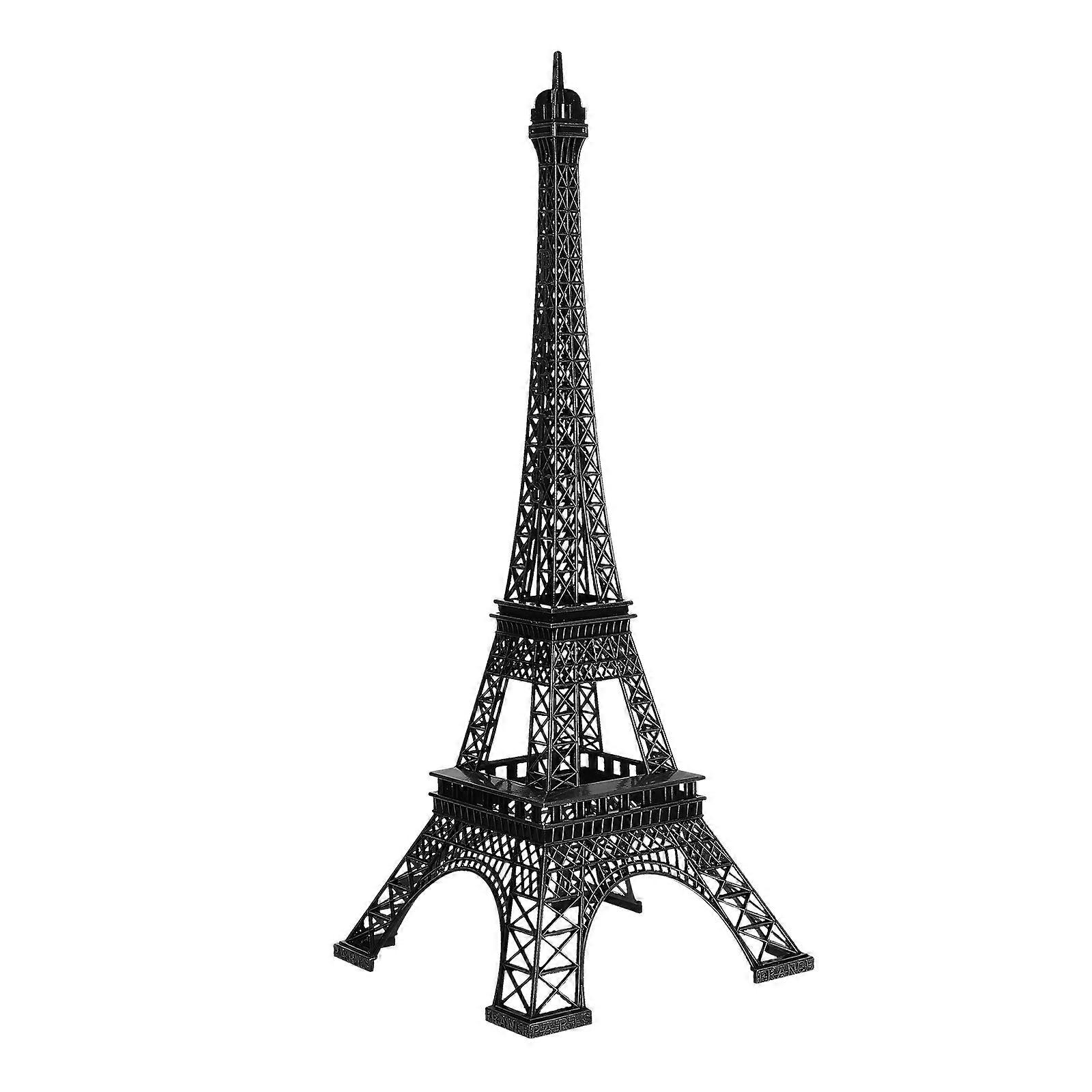 Eiffel Tower Alloy Decorative Statue for Home Decor Black Model for Tabletop