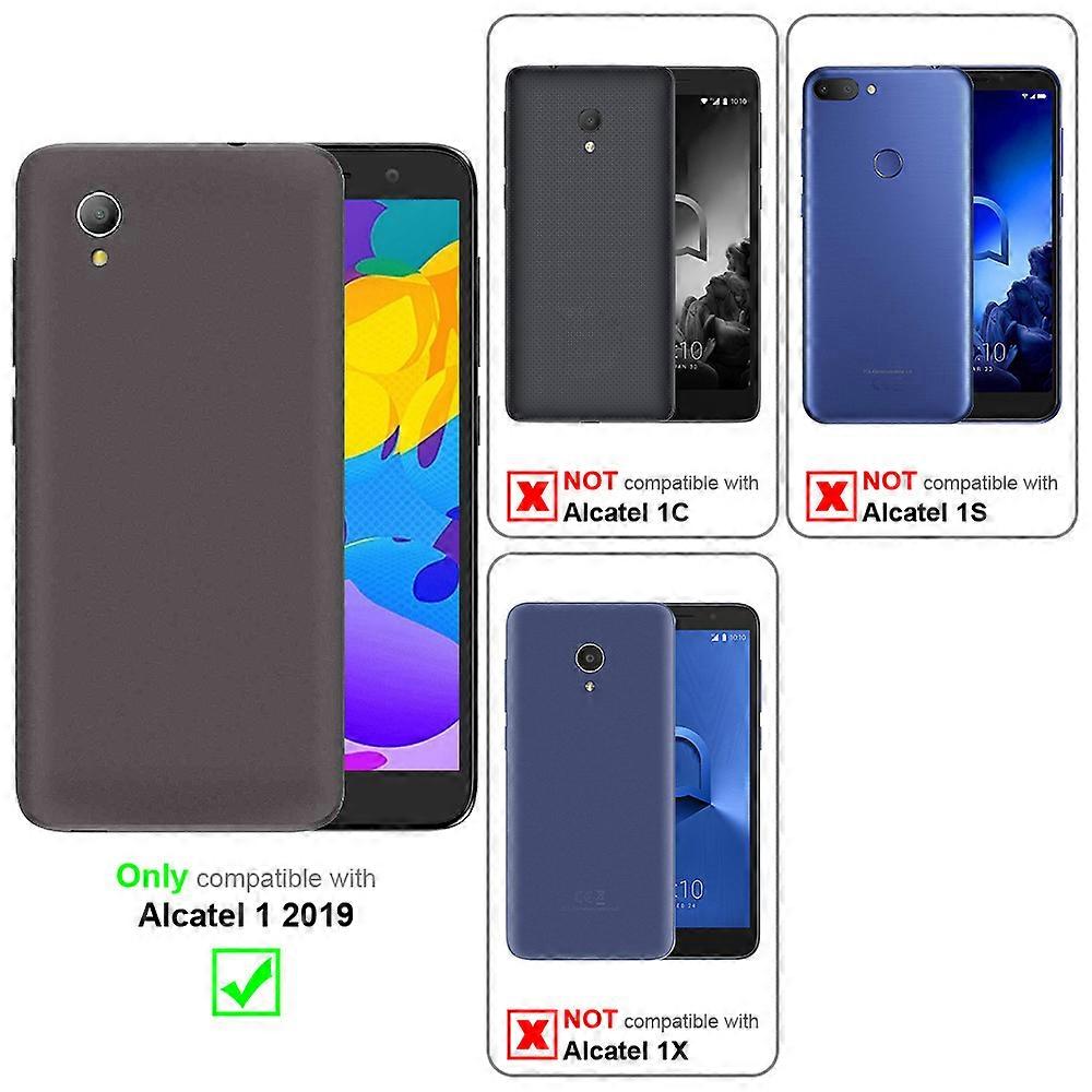 Alcatel 1 2019 Case - Protective Case with Stand Function and Card Slot