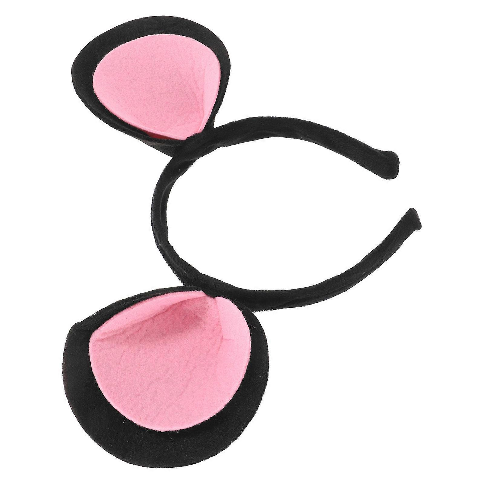 Rat Ears Headdress Felt Headband for Performing Creative Mouse Accessory