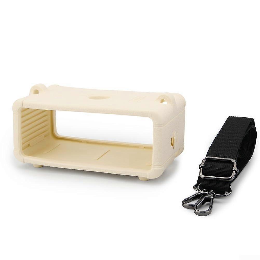 Silicone Cover For Marshall Emberton III With Adjustable Carrying Strap  White
