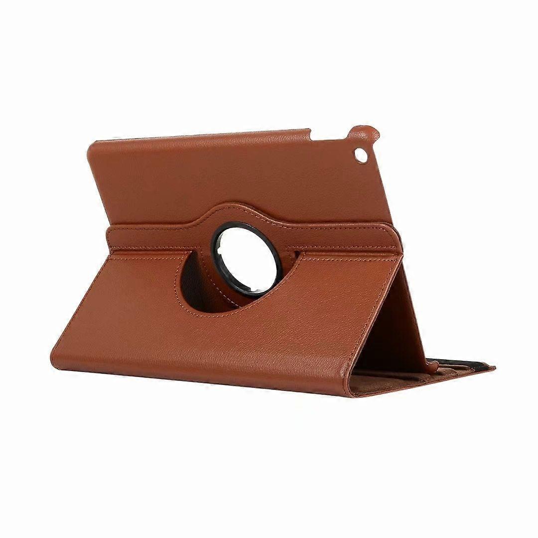 Stylish Case For Ipad 10.9" Brown Litchi Texture 360 Degree Rotatable