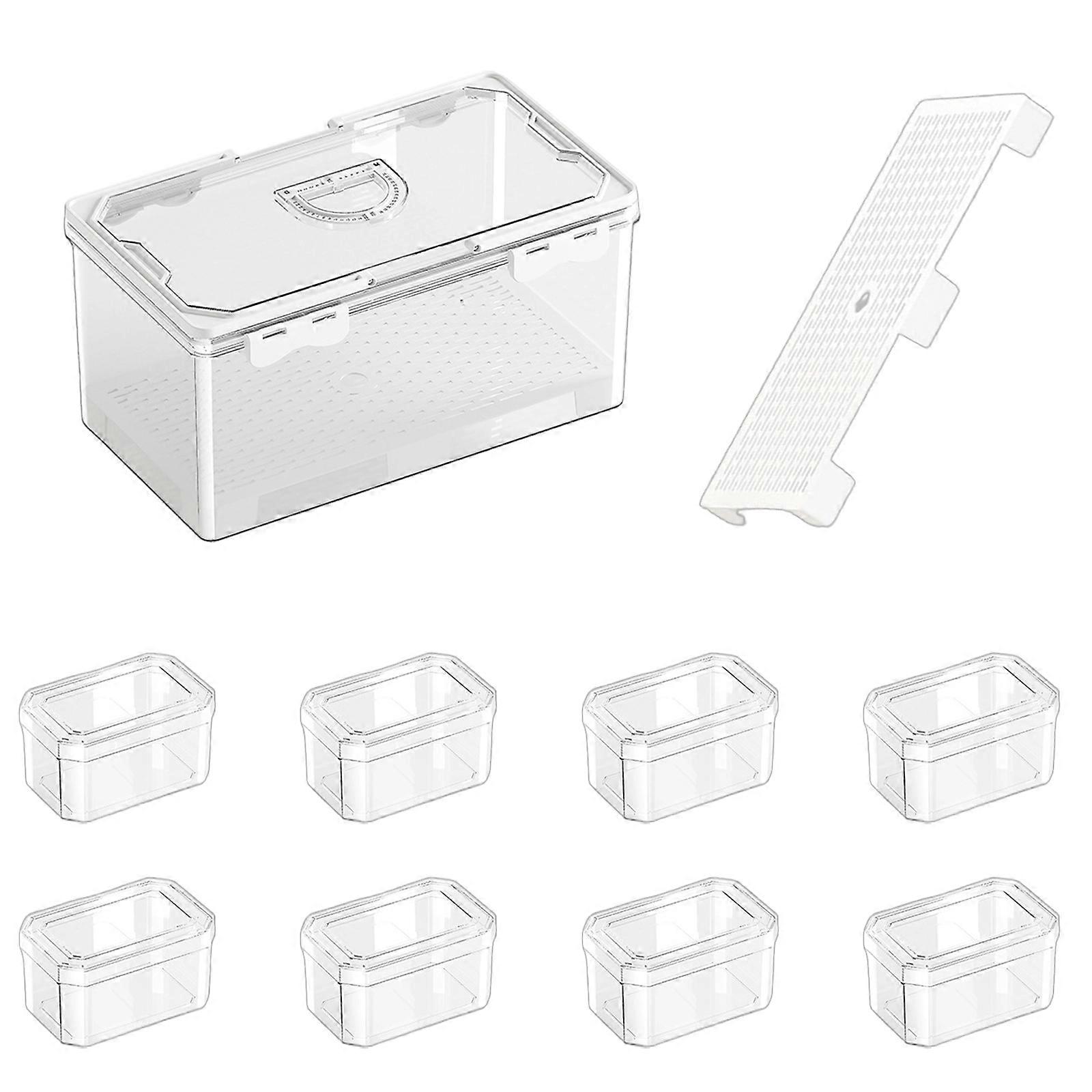 Multiple Purpose Storage Solution With Hand Carry For Organizing Food And Small Items Efficiently Multicolor