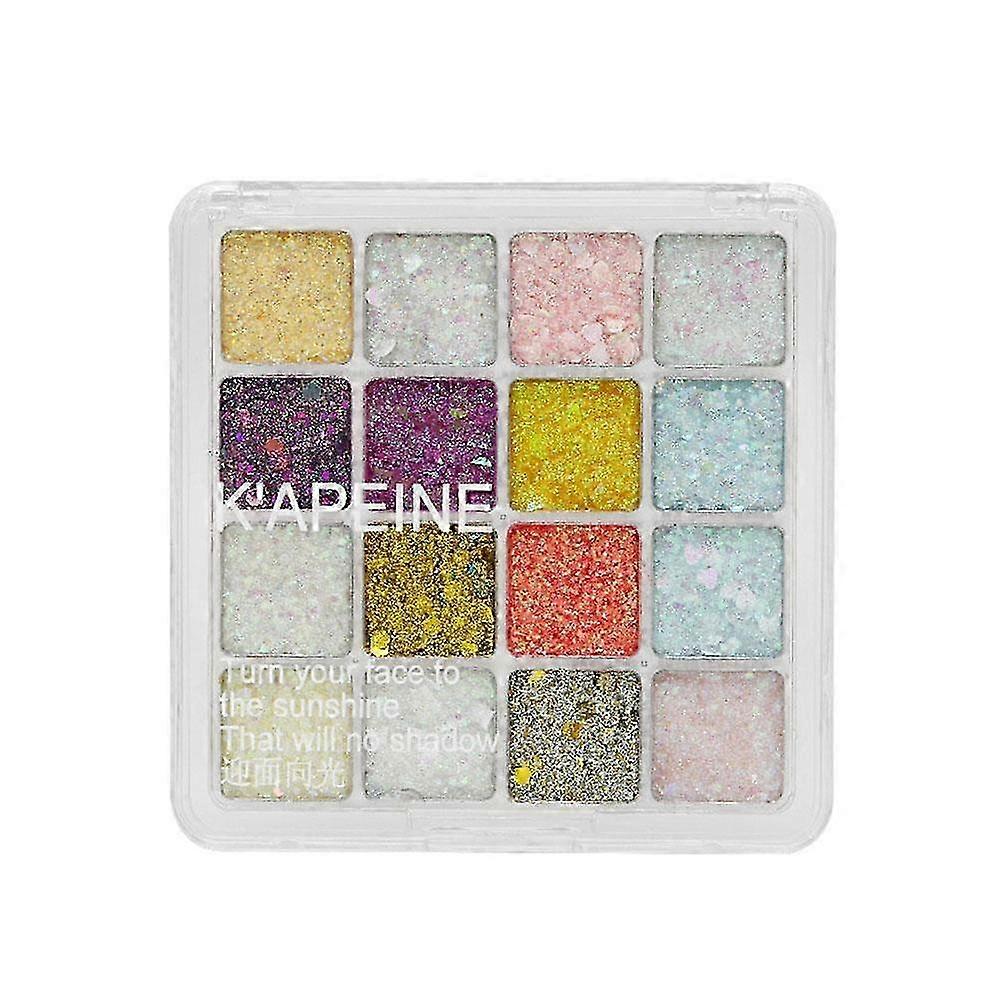 16/25 Color Eyeshadow Palette Highly Pigmented Long Lasting Glitter Makeup Set Easy To Blend For Beginners On The Go