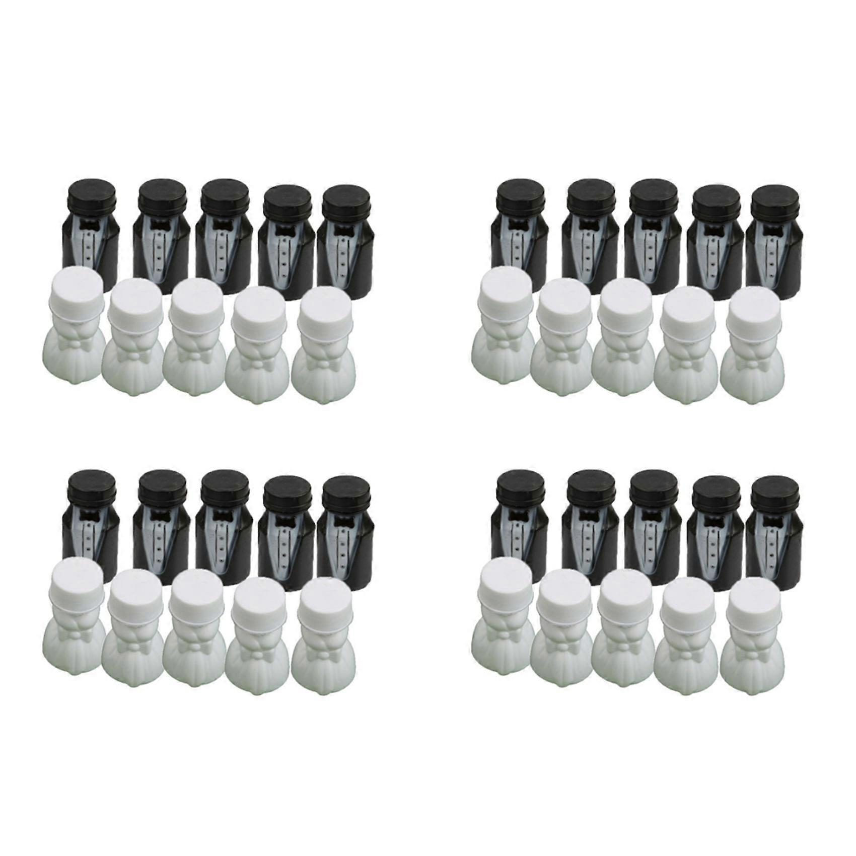 Wedding Party Bride and Groom Bubble Bottle 4 Sets (96Pcs)