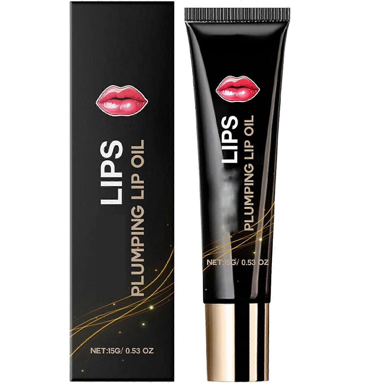 Lip Plumping Serum Oil with Deep Hydration Boost for Dry Lips, Instant Fullness, 1pc