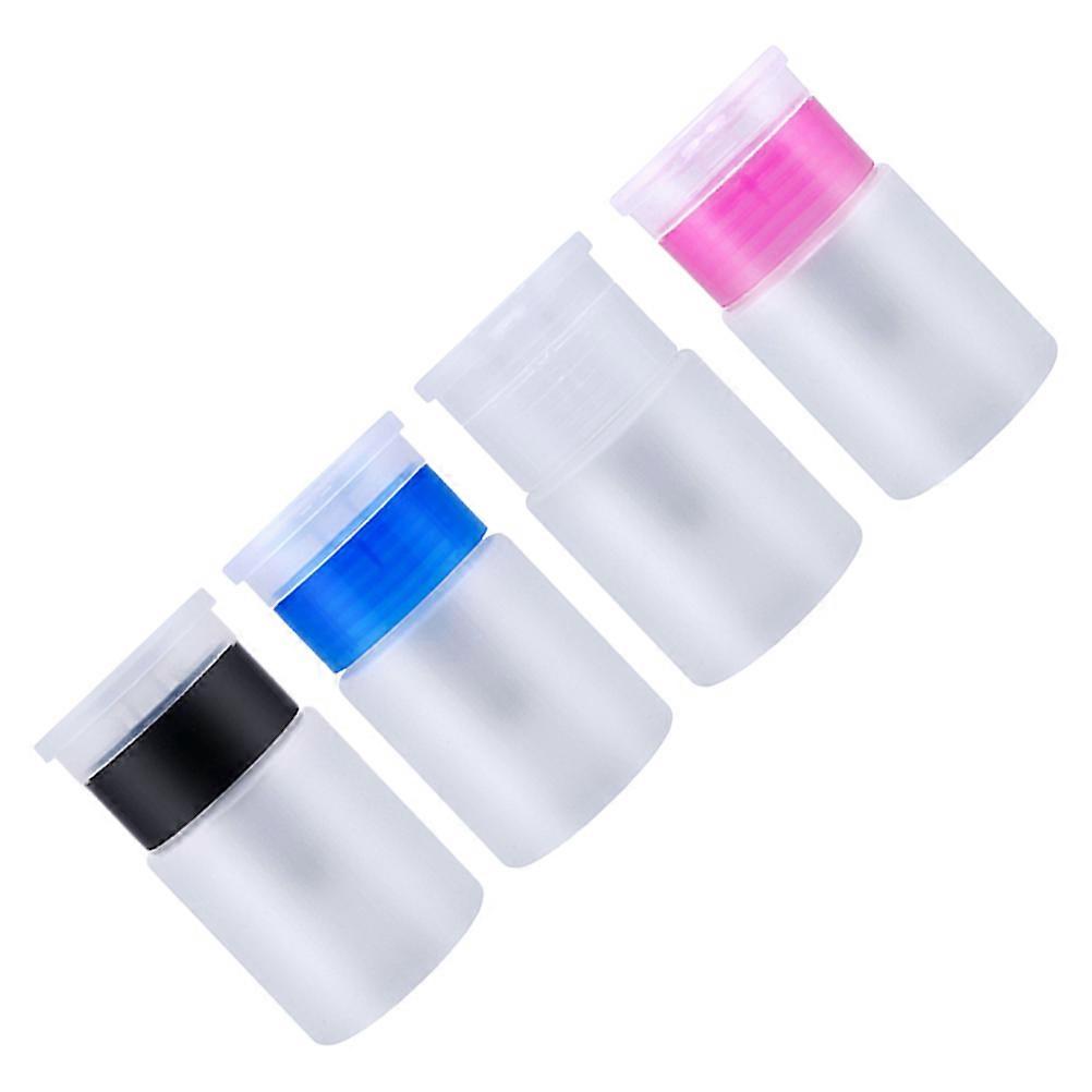 Refillable Bottle Plastic Pump Bottle for Storage 4Pcs Portable Travel Use