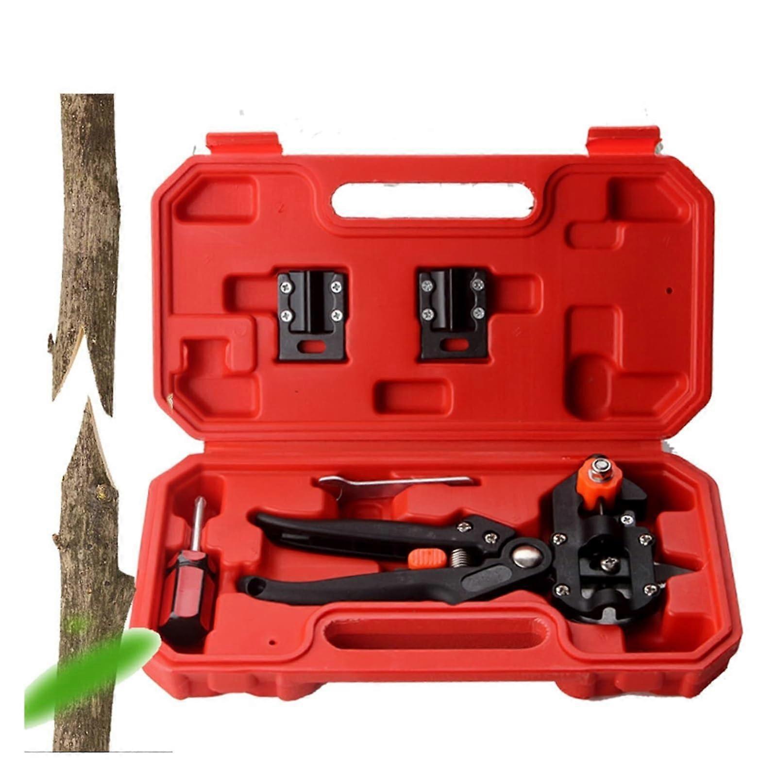 2 in 1 Garden Grafting Tool with 3 Replaceable Blades, Ergonomic Grip for Fruit Tree Pruning