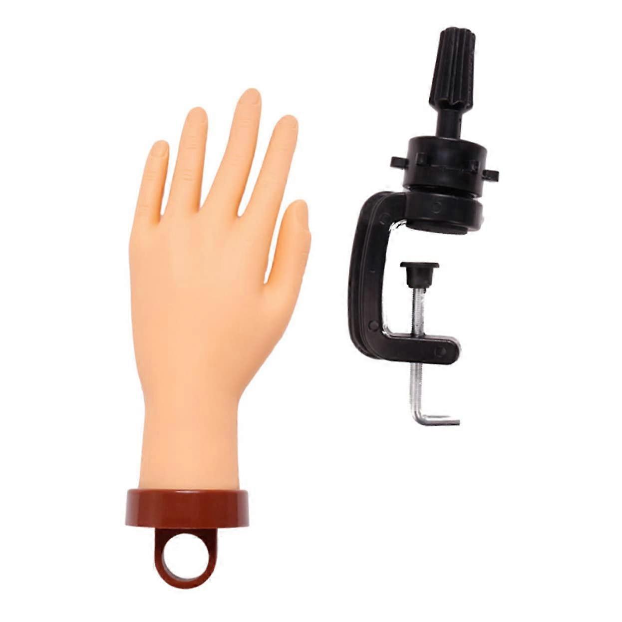 BeginnerFriendly Nail Practice Hand Model PVC Realistic Size for Manicure Training and Display