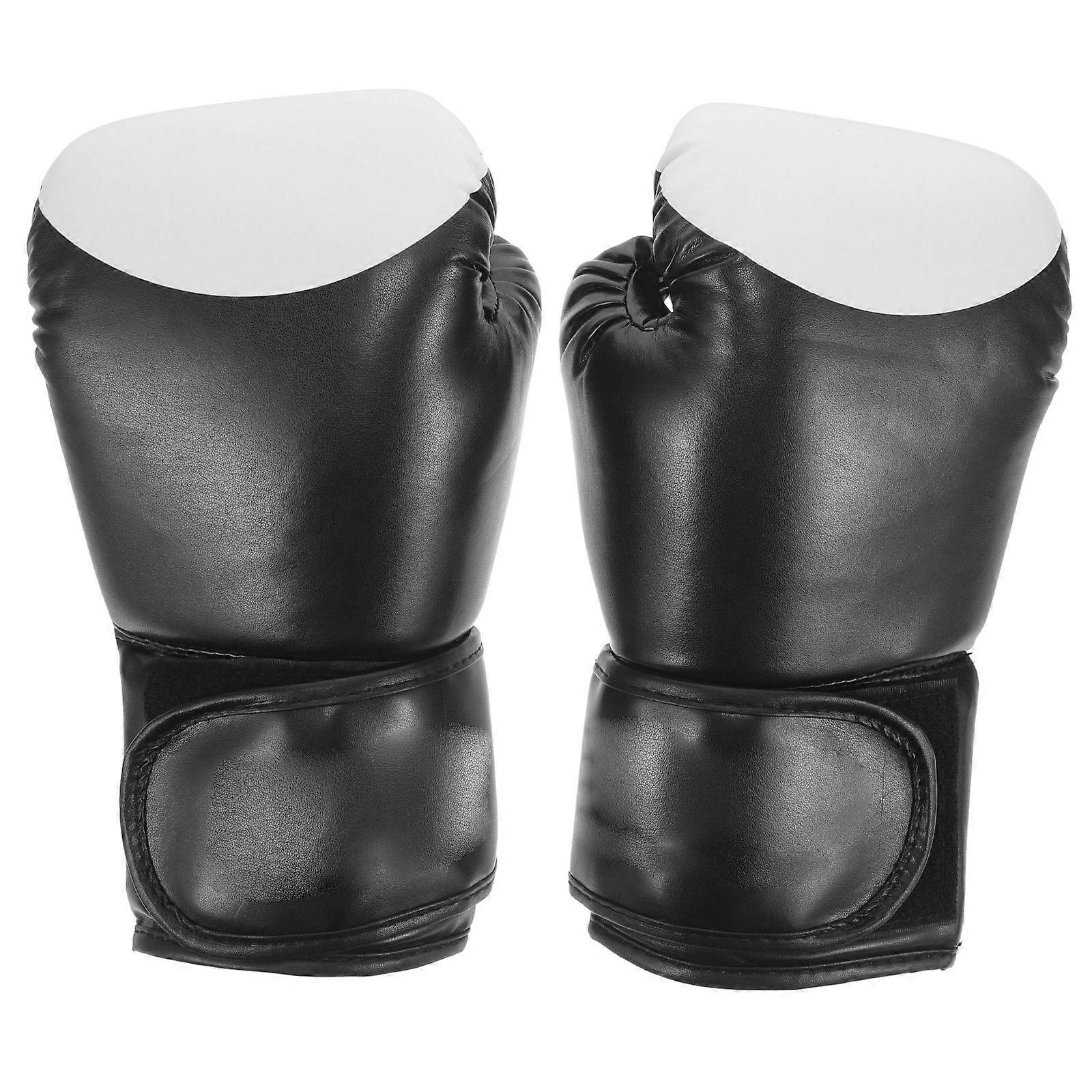 1Pair Kickboxing Gloves PU Boxing Gloves for Training Exercise Use