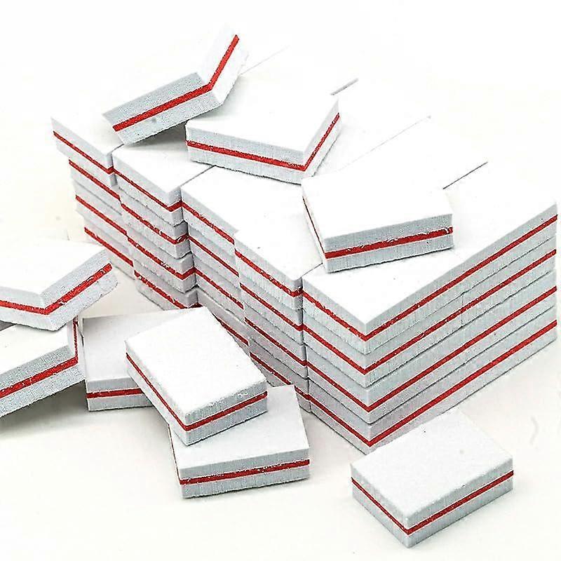 White Nail Buffer Block 50 Pack Professional Nail Polishing Buffer for Manicure and Pedicure