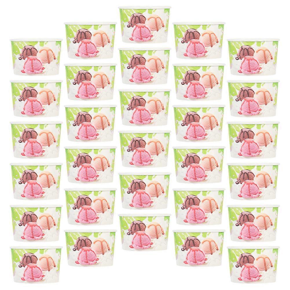 Assorted Color Ice Cream Cups Disposable Paper Cups for Baking 200Pcs