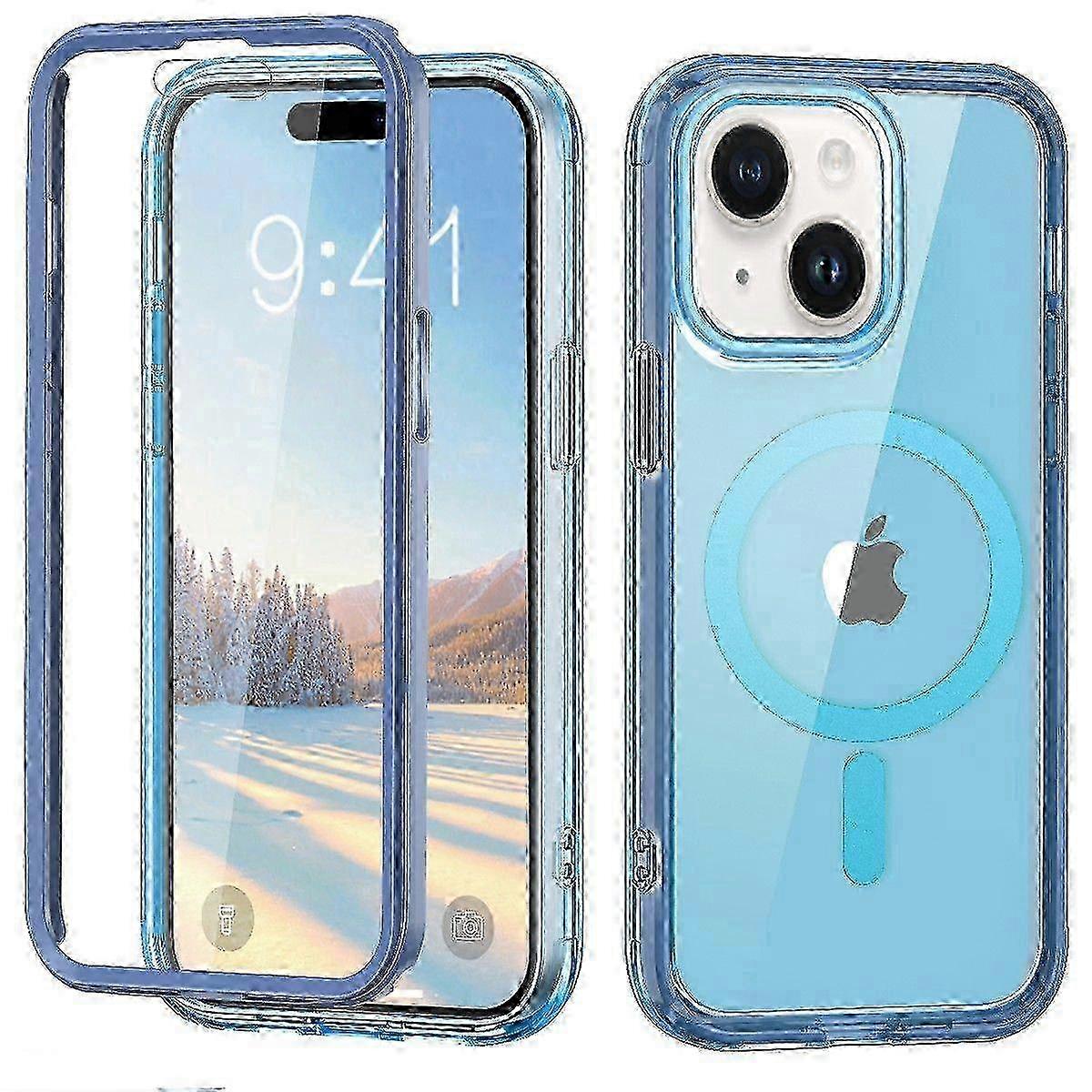 2025 IPhone 15 Plus Case,Compatible With MagSafe,Shockproof Protective Case,Scratch-Resistant Back Cover-Purple