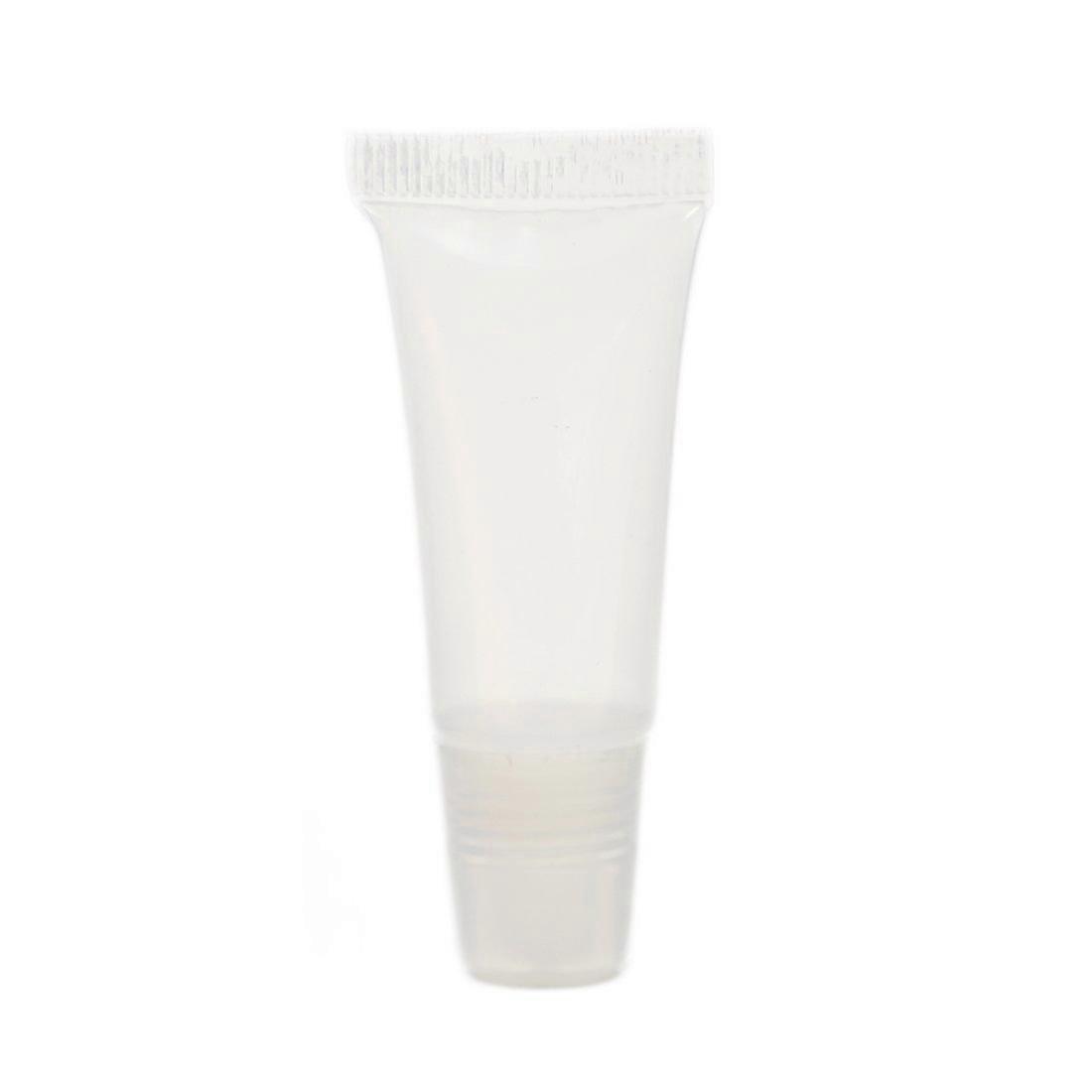 Lip Gloss Tubes Clear 0.3oz Capacity 50 Pack Empty Containers for DIY Handmade Cosmetics