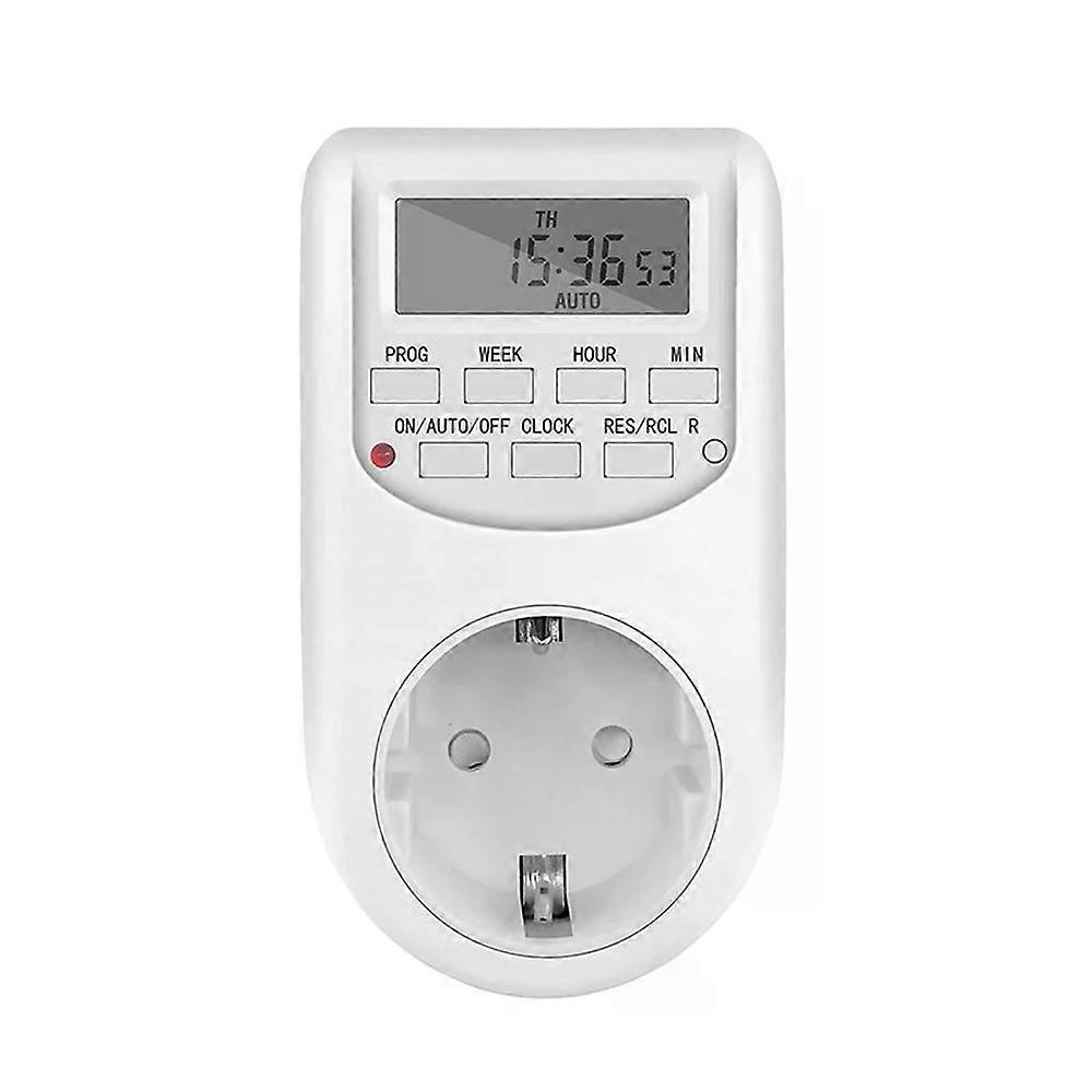 Electronic Digital Timer Switch EU FR BR Plug Kitchen Timers 230V 7 Day12/24 Hour Programmable Control Timing Socket Outlet