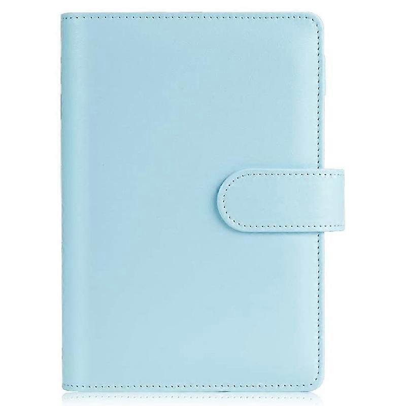 A6 Size 6-Ring PU Leather Notebook Binder Cover Magnetic Closure Planner Journal Binder Shell