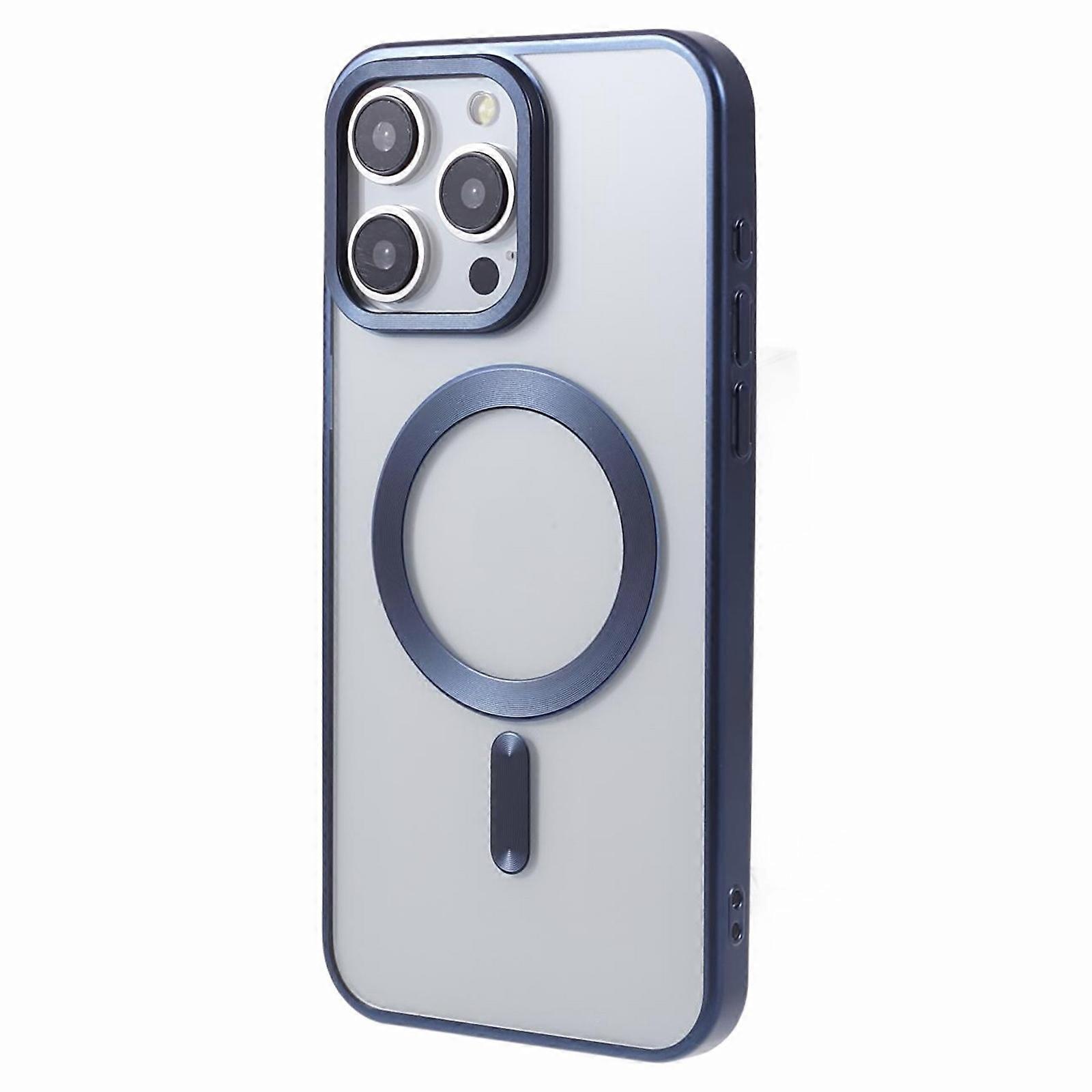 For iPhone 15 Pro Max Case Compatible with MagSafe Magnetic Electroplating Phone Protector