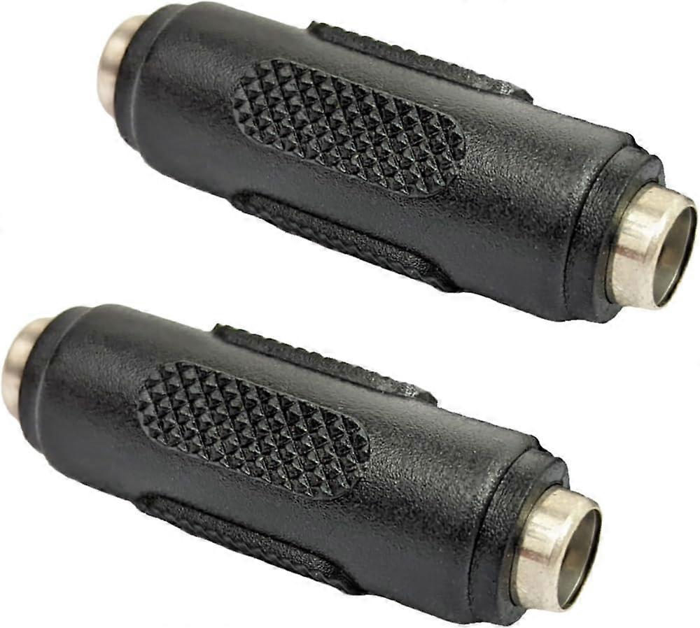 12V Female Adapter Plug Pair Black Universal DC Socket Connector for Car Power Outlet