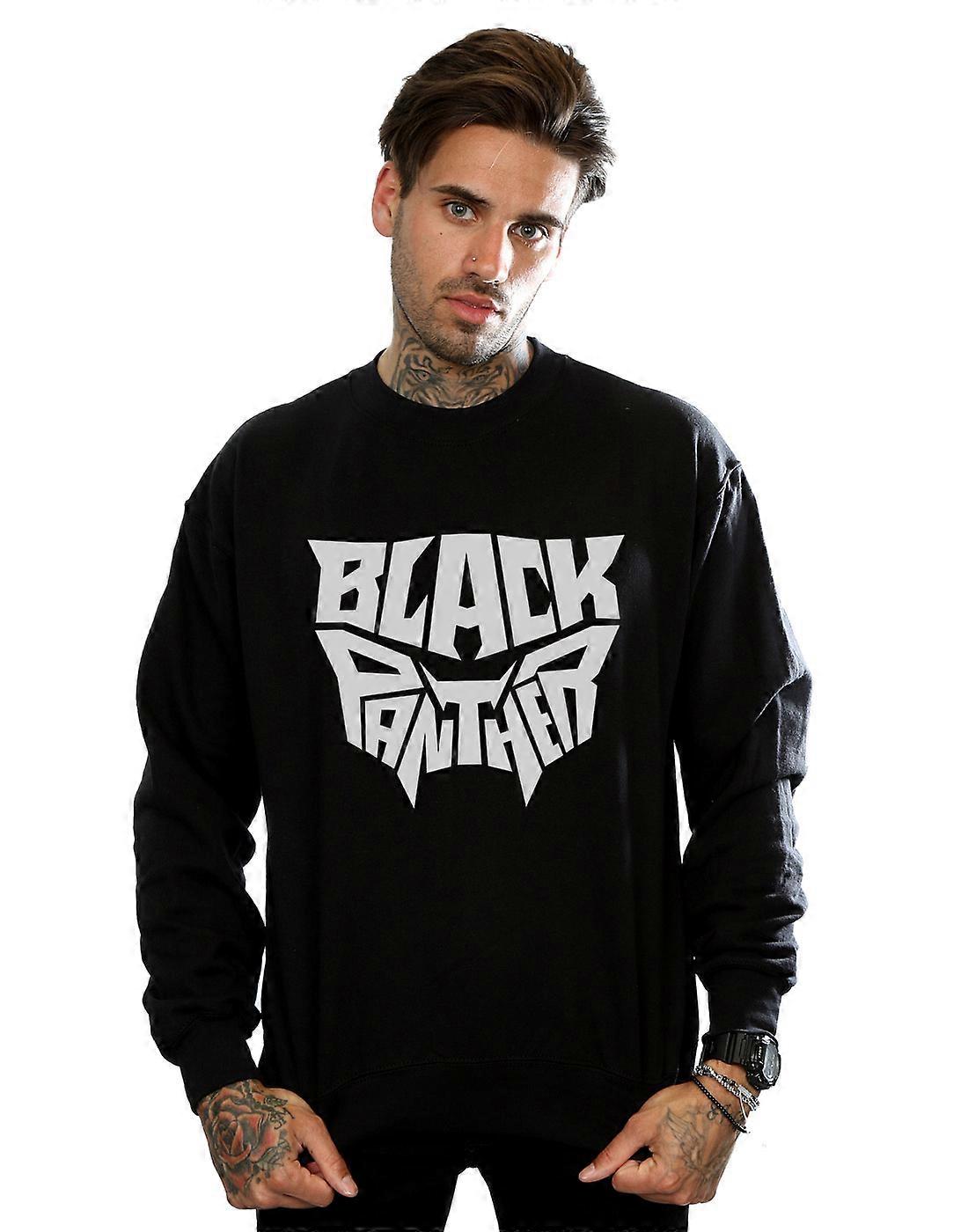 Panthère noire Marvel masculine libellée emblème Sweatshirt