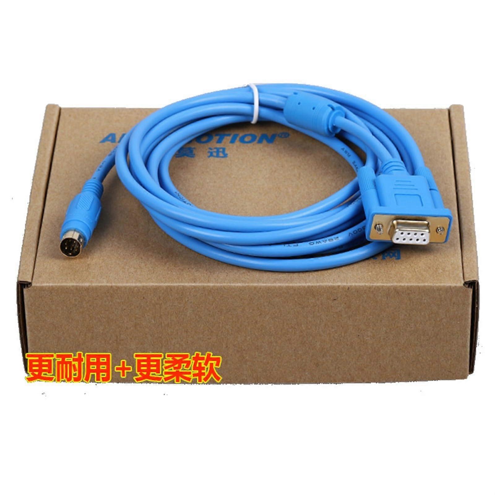 DVPCAB215 RS232 PLC Programming Cable 2m Blue for DOP Series with Stable Connection and Fast Download