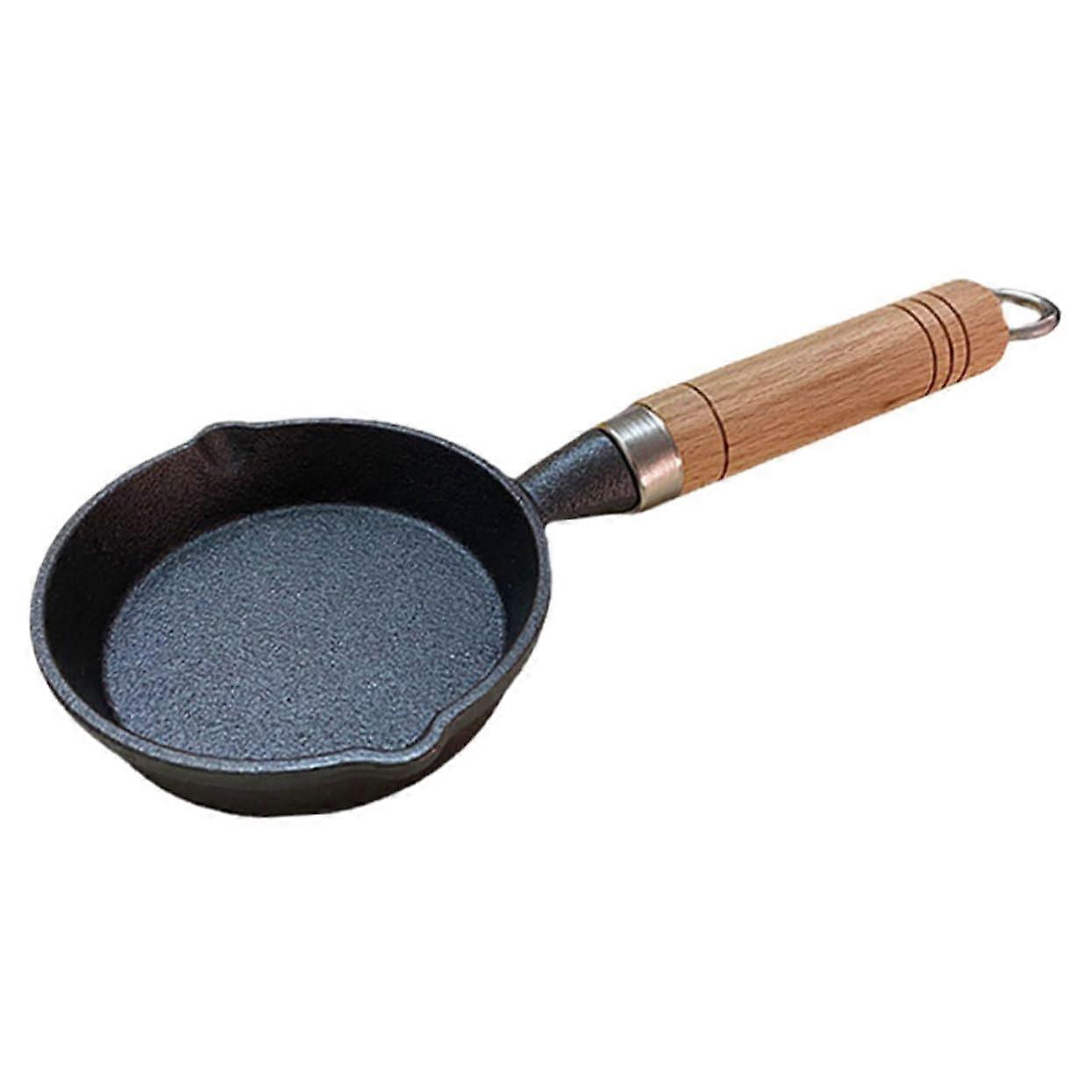 Mini Cast Iron Skillet with NonStick Surface and Safe Handle for Egg Cooking and Kitchen Use