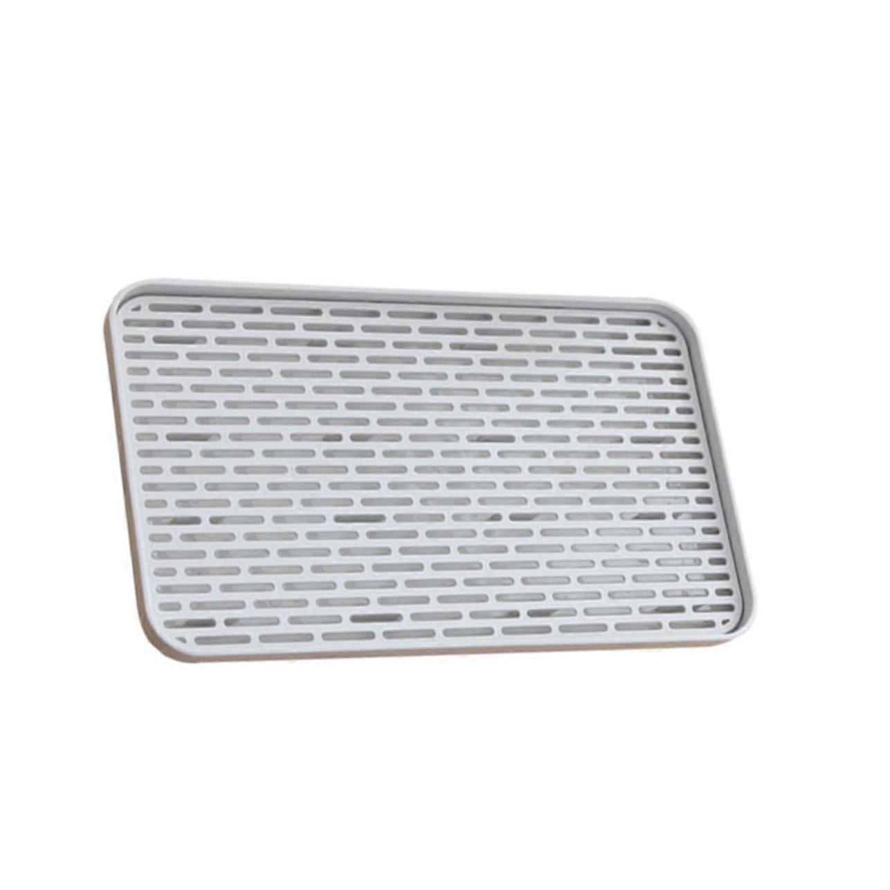 Bottle Drying Rack with Drain Tray, DoubleLayer Kitchen Organizer for Bottles, Dishes and Fruit