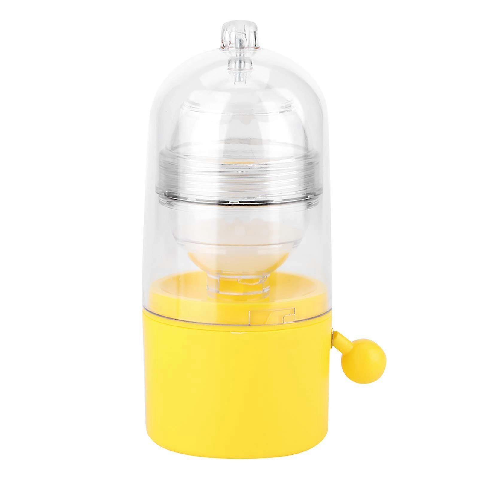 Hand Powered Egg Scrambler with Durable Pull Rope,  YolkWhite Blend Golden Egg Maker, Easy Assembly