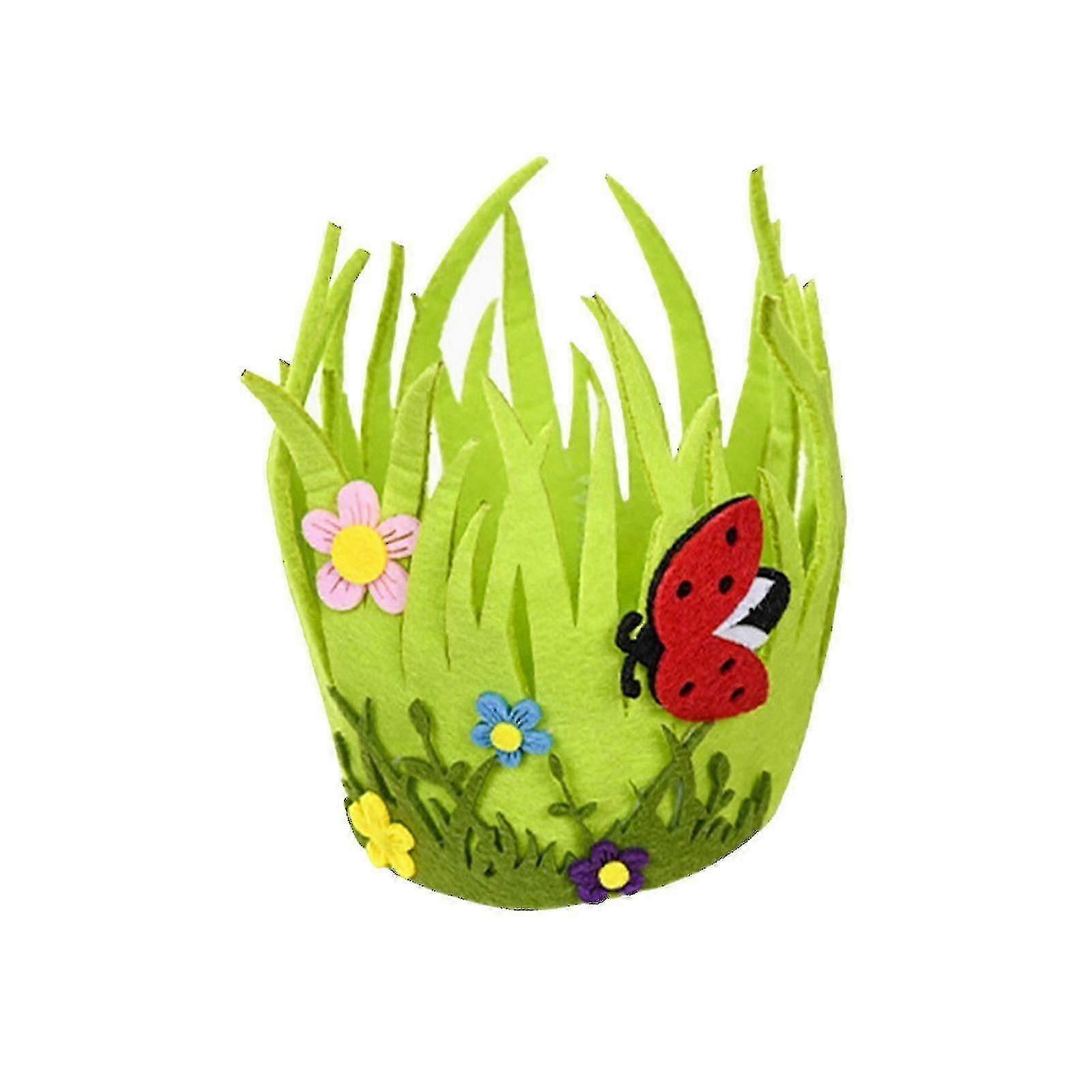 Easter Decorations Easter Decorations Easter Round Portable Non-woven Bucket Easter Decorations