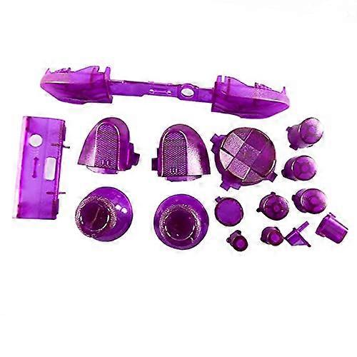 Clear Purple Trigger Button Set RT LT LB RB ABXY for Xbox Series X/S Controller Replacement
