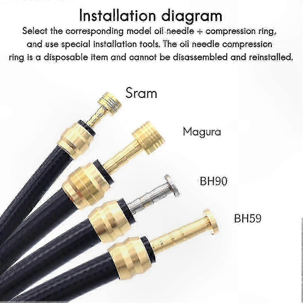 20-Pack Brass Brake Olive Inserts for Hydraulic Disc Brake Hoses