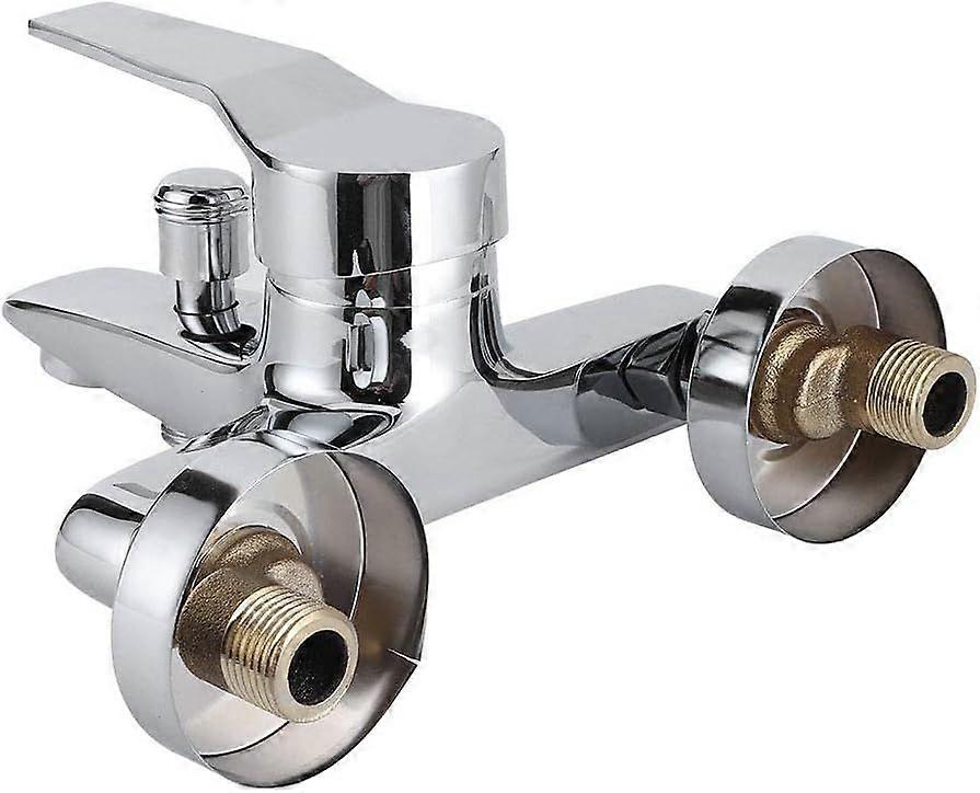 G1/2in Shower Faucet, Electroplating Surface Thread Copper Household Bathroom