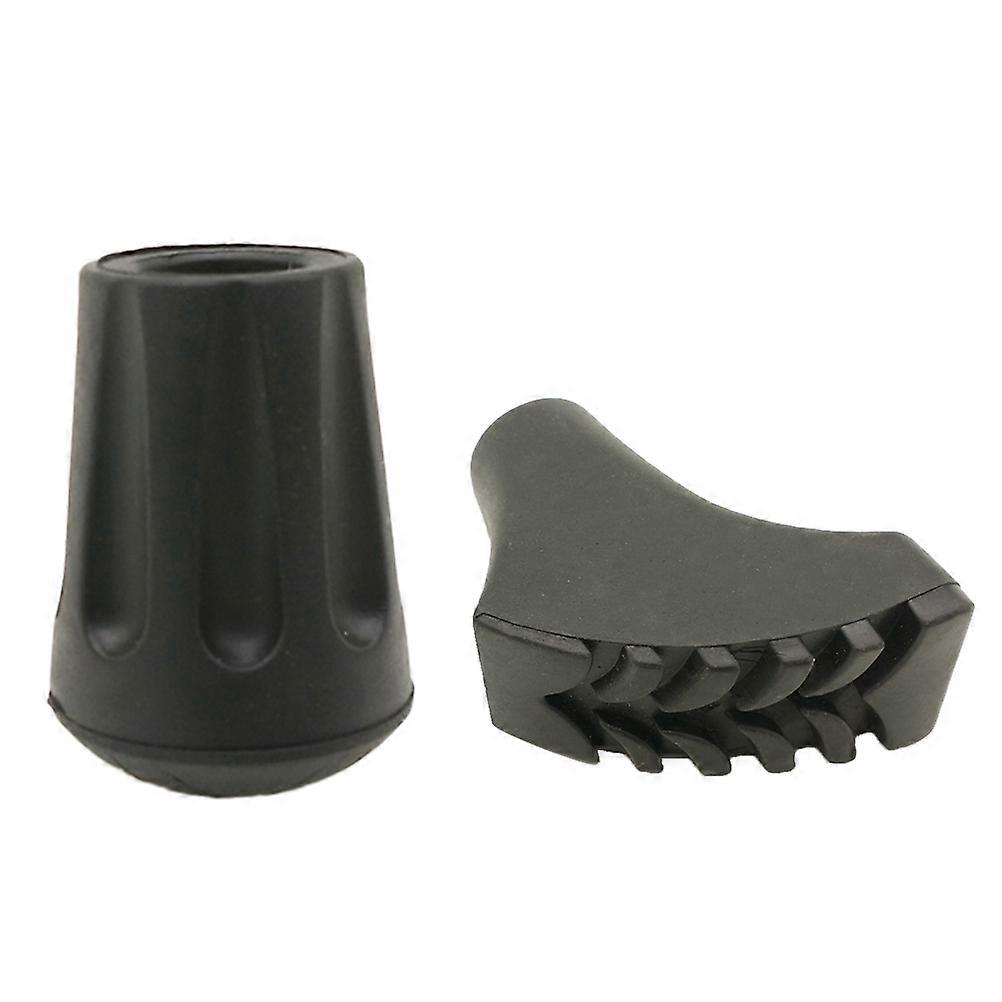 Trekking Pole Tips Rubber Replacement Set for Walking 4Pcs