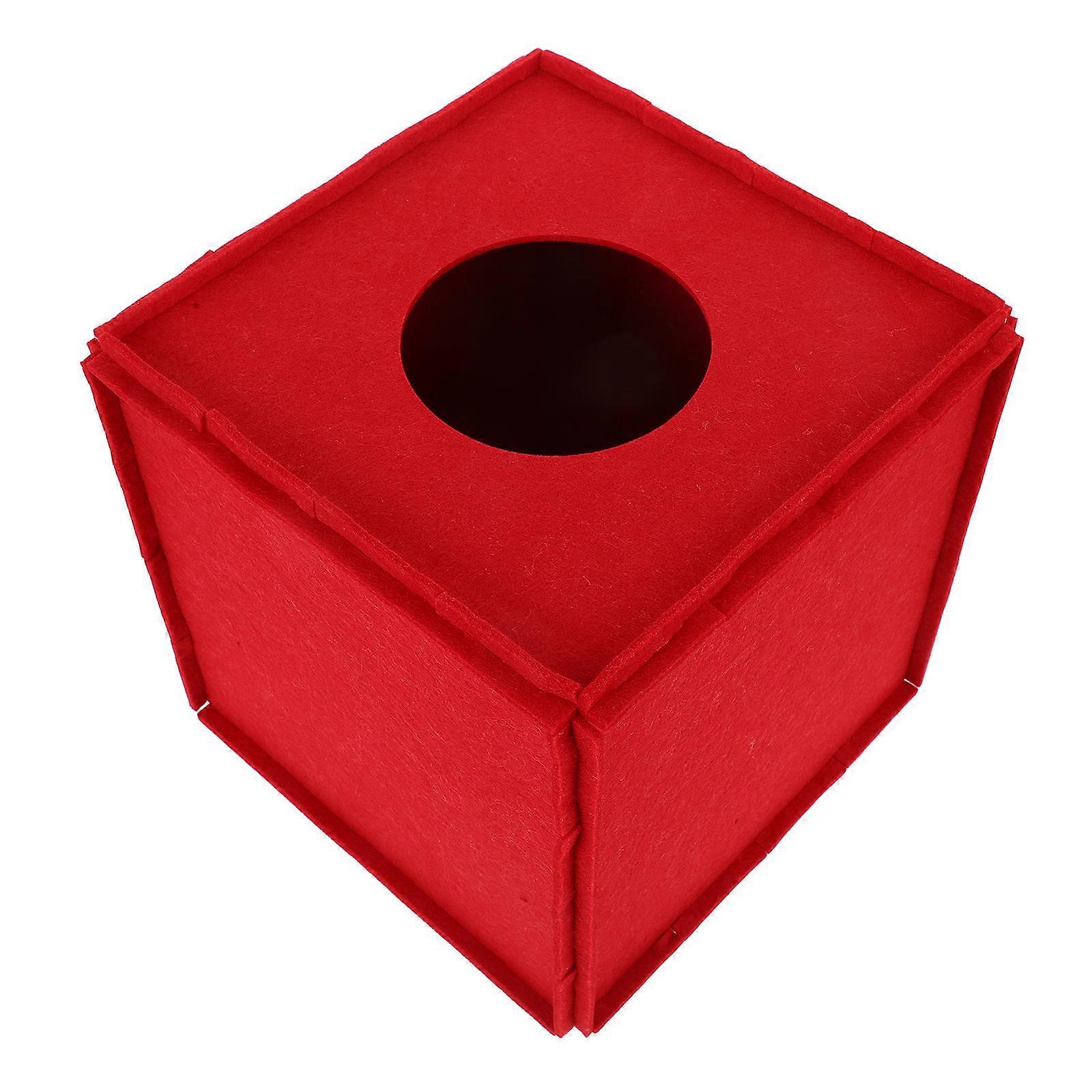 Multipurpose Red Box for Raffle Ticket Collection and Storage