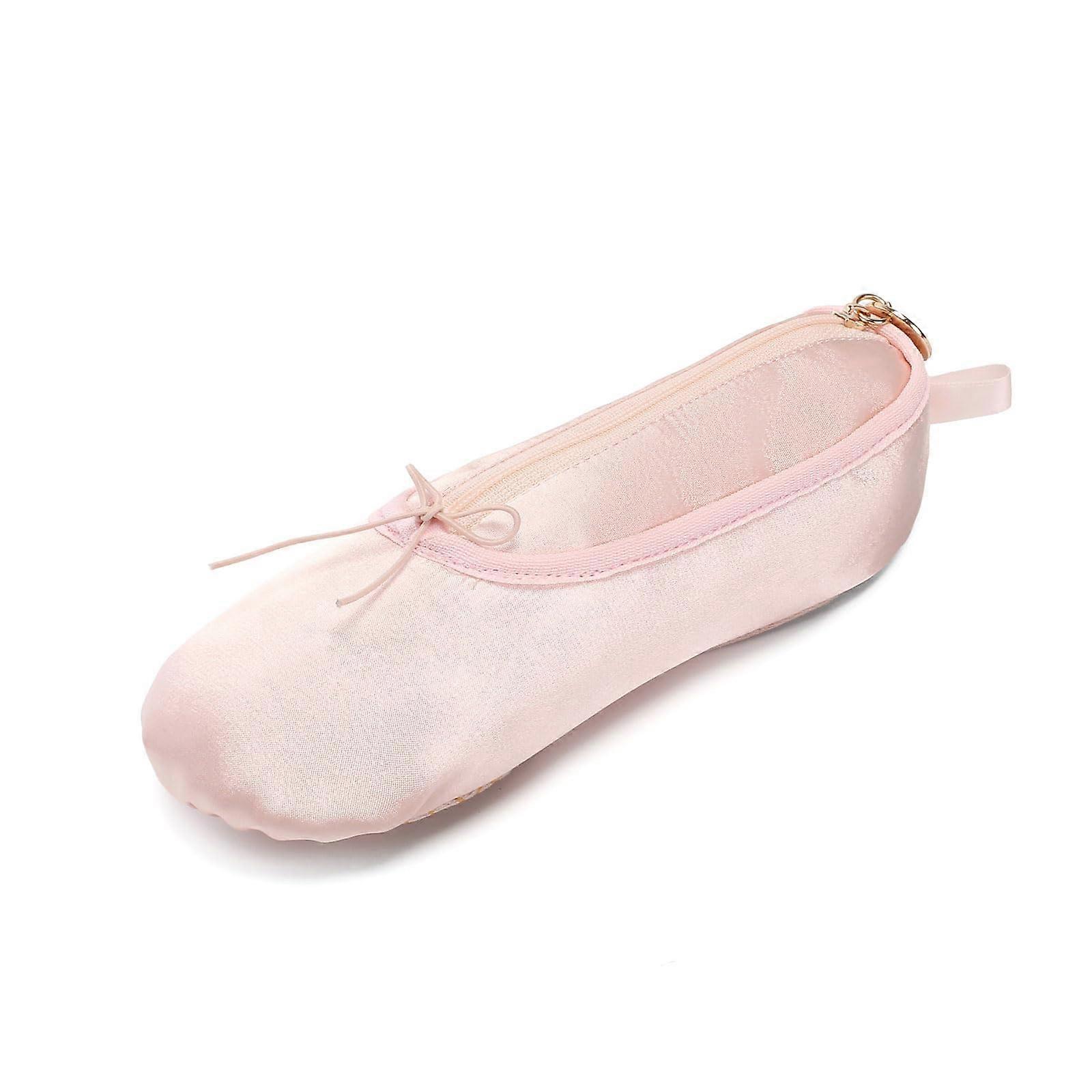 Ballet Shoe Pencil Case Cute Pink Stationery Pouch Durable Polyester MultiPurpose Storage