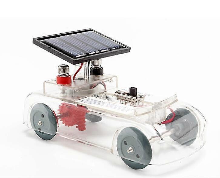 Solar Car Kit with Adjustable Panel Angle for STEM Solar Energy Conversion Experiments