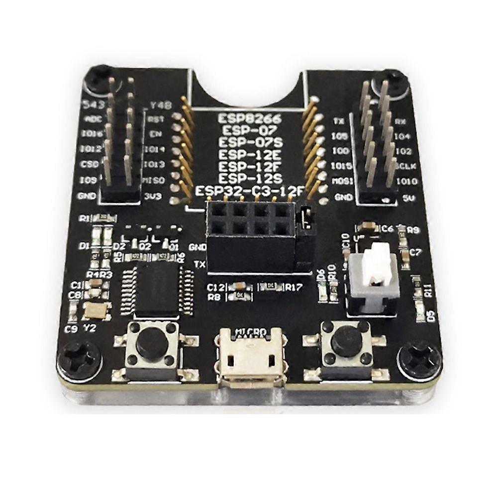 ESP8266 Test Rack Module Programmer Support ESP-01 01S 12 ESP32-C3-12F Multi-Function Portable Module