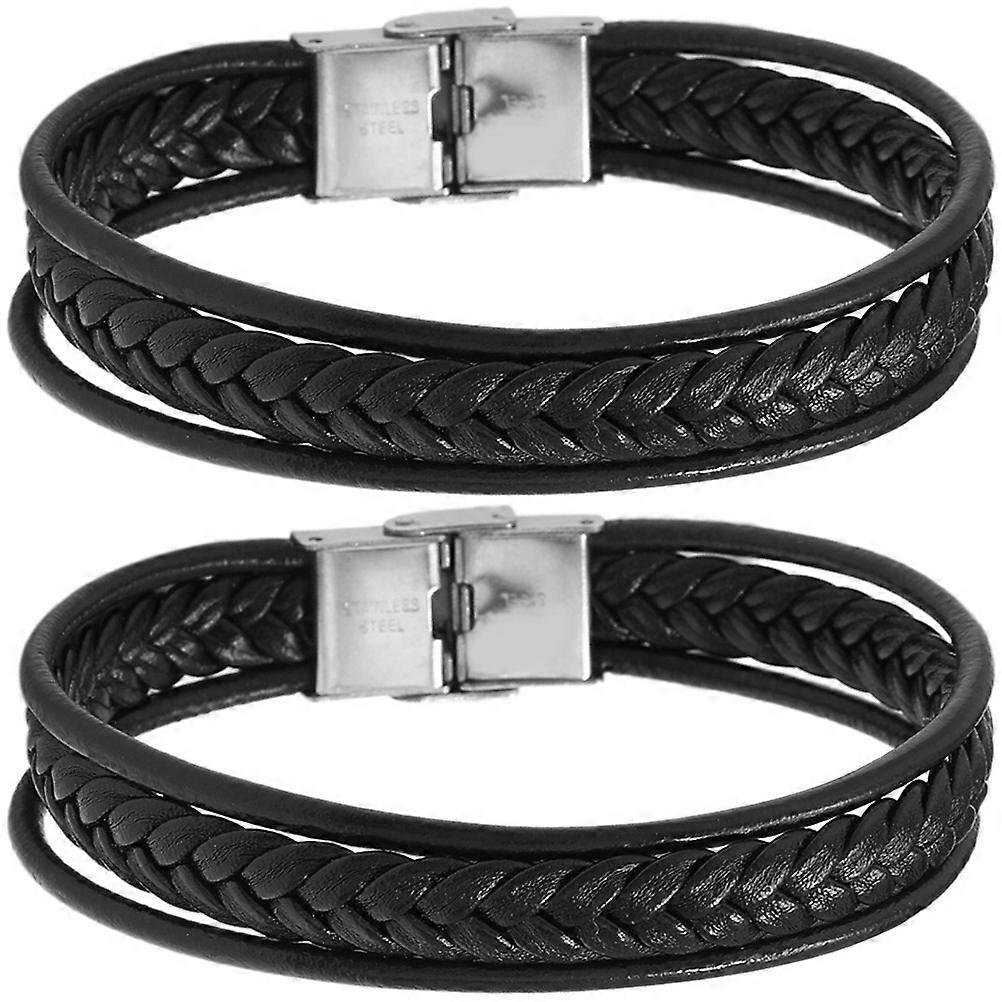 Braided Bracelets for Men Wrist Decoration with 8Pcs Set