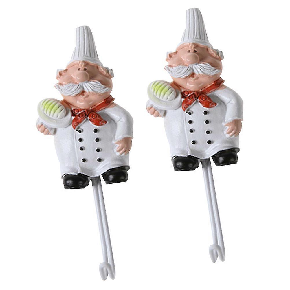 Kitchen Hooks Resin Hook Holder for Hanging Use 2Pcs