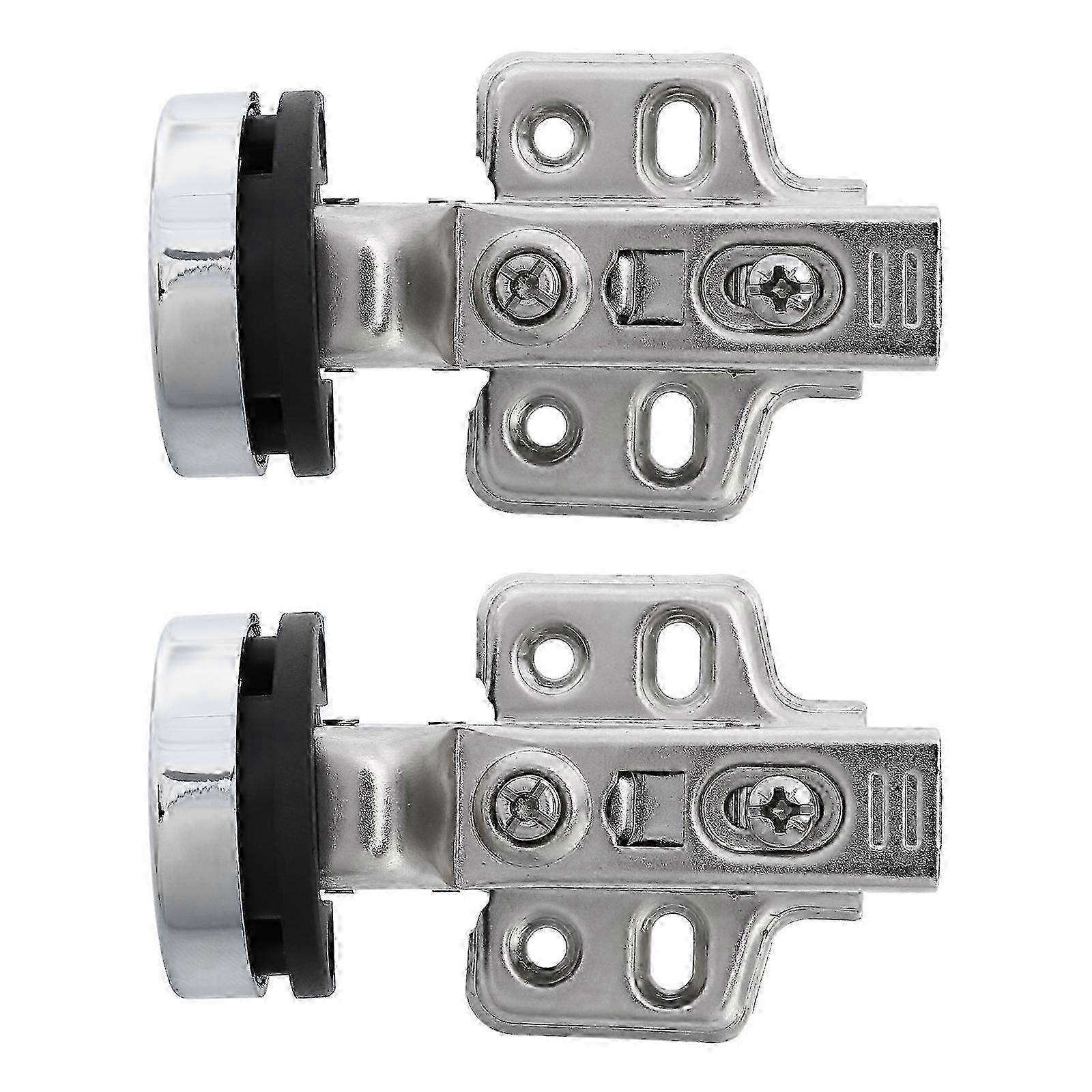 Glass Cabinet Door Hidden Hinges 2Pcs Insert Design For Home Improvement Multi Color Buffer Function