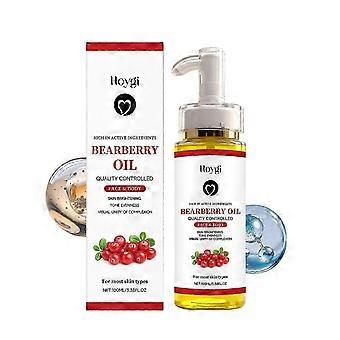 Bio-Bärentraubenöl – 100 % reines Bio-Gesichts- und Körperöl, aufhellend und gegen Pigmentflecken für einen ebenmäßigen Teint, 100 ml, dbS