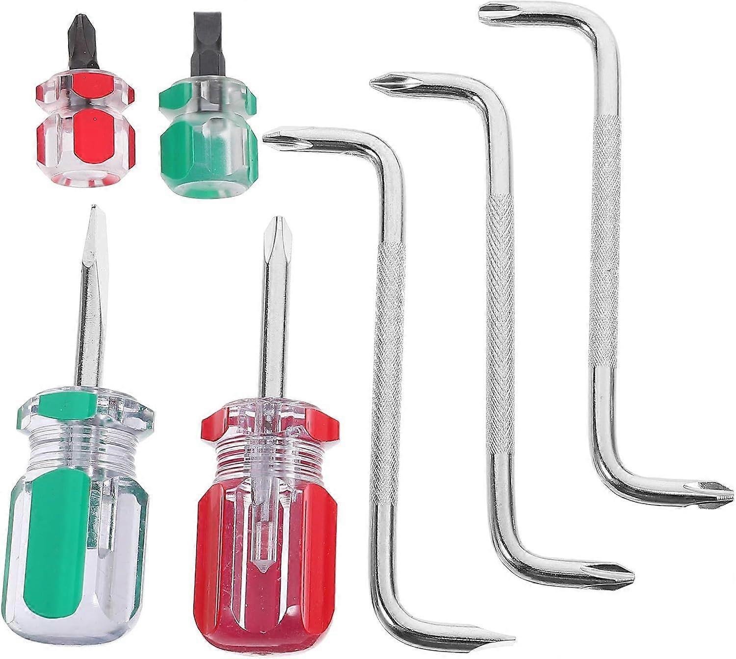 7-piece right angle screwdriver set