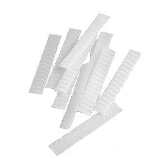100 sztuk 12x1cm Pędzle do makijażu Pokrowce ochronne PE Plastikowe pędzle Siatka Pędzle do makijażu Rękawy Biały