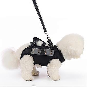Coleira peitoral confortável e segura para cães, com alça inclusa, perfeita para cães ativos de pequeno e médio porte durante passeios. Cor: Cinza.