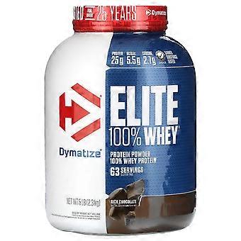 Dymatize, Elite 100% Whey Protein Powder, Rich Chocolate, 5 lbs (2.3 kg)