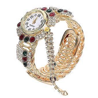 1-piece fashion bracelet watch, creative alloy watch, sparkling quartz watch, women's watch