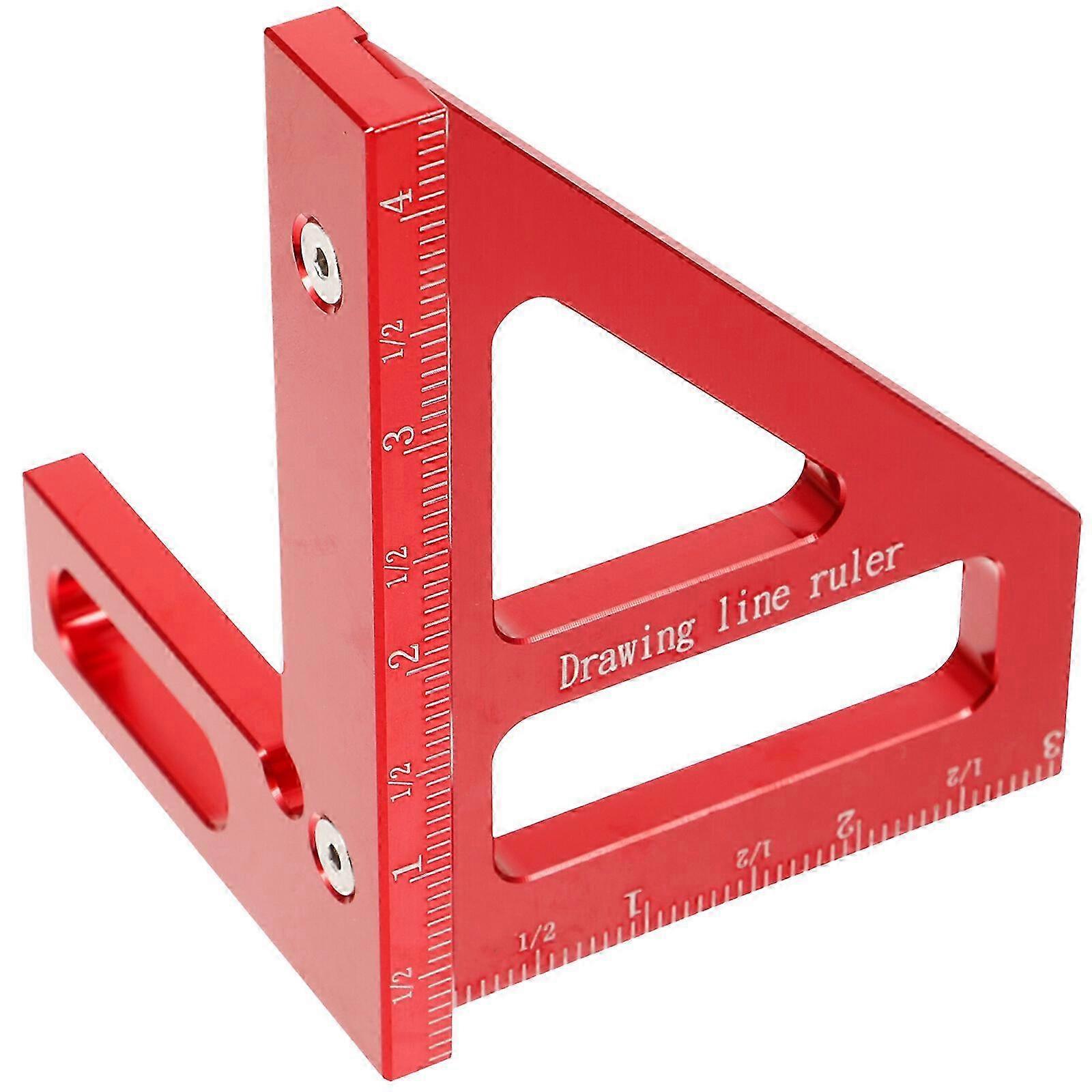 Multi-angle Measuring Ruler 45/90 Degree Square Protractor Woodworking Ruler