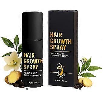 HaloGrow hårväxtspray med biotin och koffein - Snabbverkande behandling för hårväxt för tunt hår hos män och kvinnor Nyhet